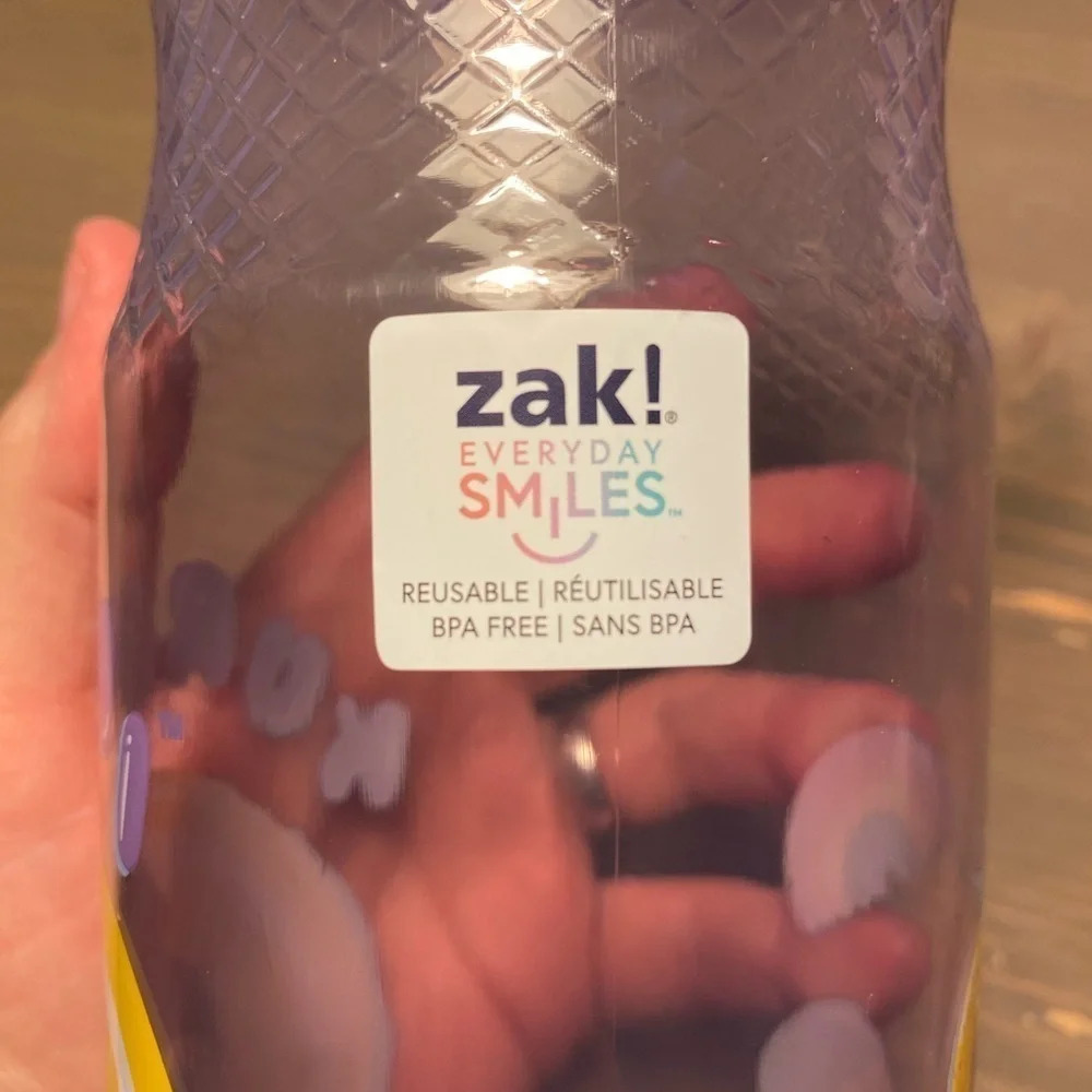 Zak Designs Sanrio Kuromi Water Bottle 30 oz Lavender Purple Flip Spout NWT - Picture 7 of 11